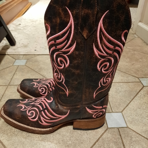 Womens Circle G pull on boots - Picture 2 of 6